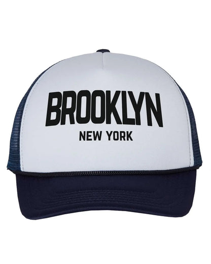 Brooklyn New York Retro Design Trucker Baseball Hat - NYC Factory