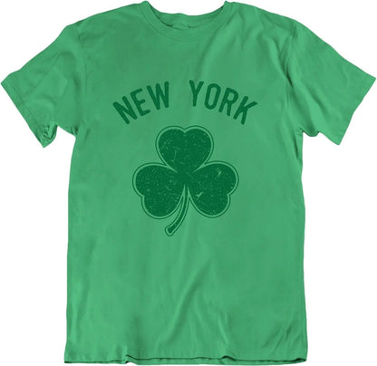 Men's Shamrock New York T-Shirt - Heather Green (XS-6XL)
