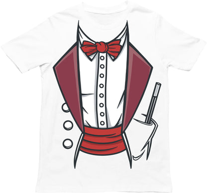Kids Funny Magician Costume Tuxedo T-Shirt Black Tux Shirt Boys & Girls