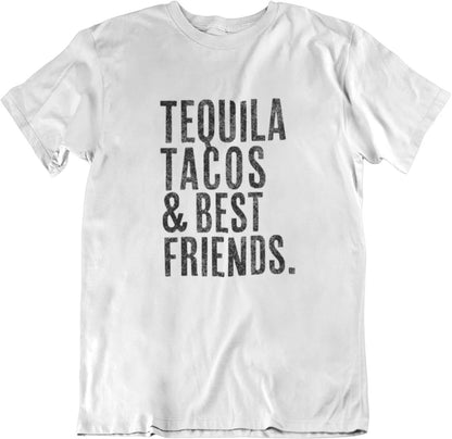 Men's Cinco De Mayo T-Shirt Taco Y Tequila Tee Short Sleeve