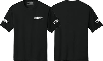 Men's Security T-Shirt Moisture-Wicking Performance Tee Summer Work Shirt