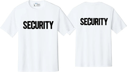 Men's Security T-Shirt Moisture-Wicking Performance Tee Summer Work Shirt
