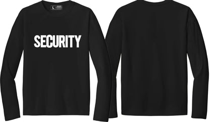 Men's Moisture-Wicking Security Long Sleeve T-Shirt Performance Tee