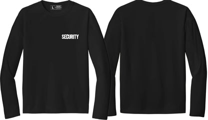 Men's Moisture-Wicking Security Long Sleeve T-Shirt Performance Tee