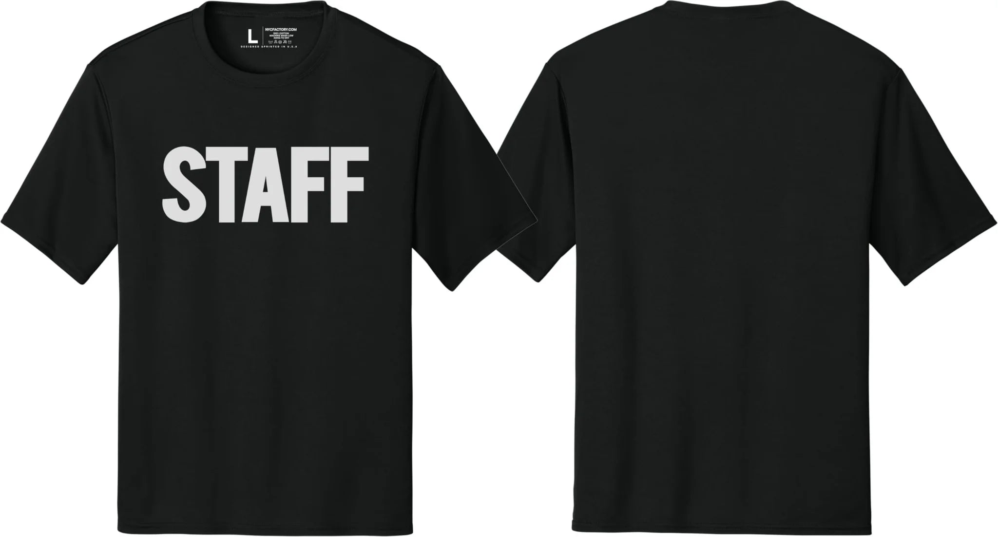 Men's Staff T-Shirt Soft Cotton Tees (Front Print)