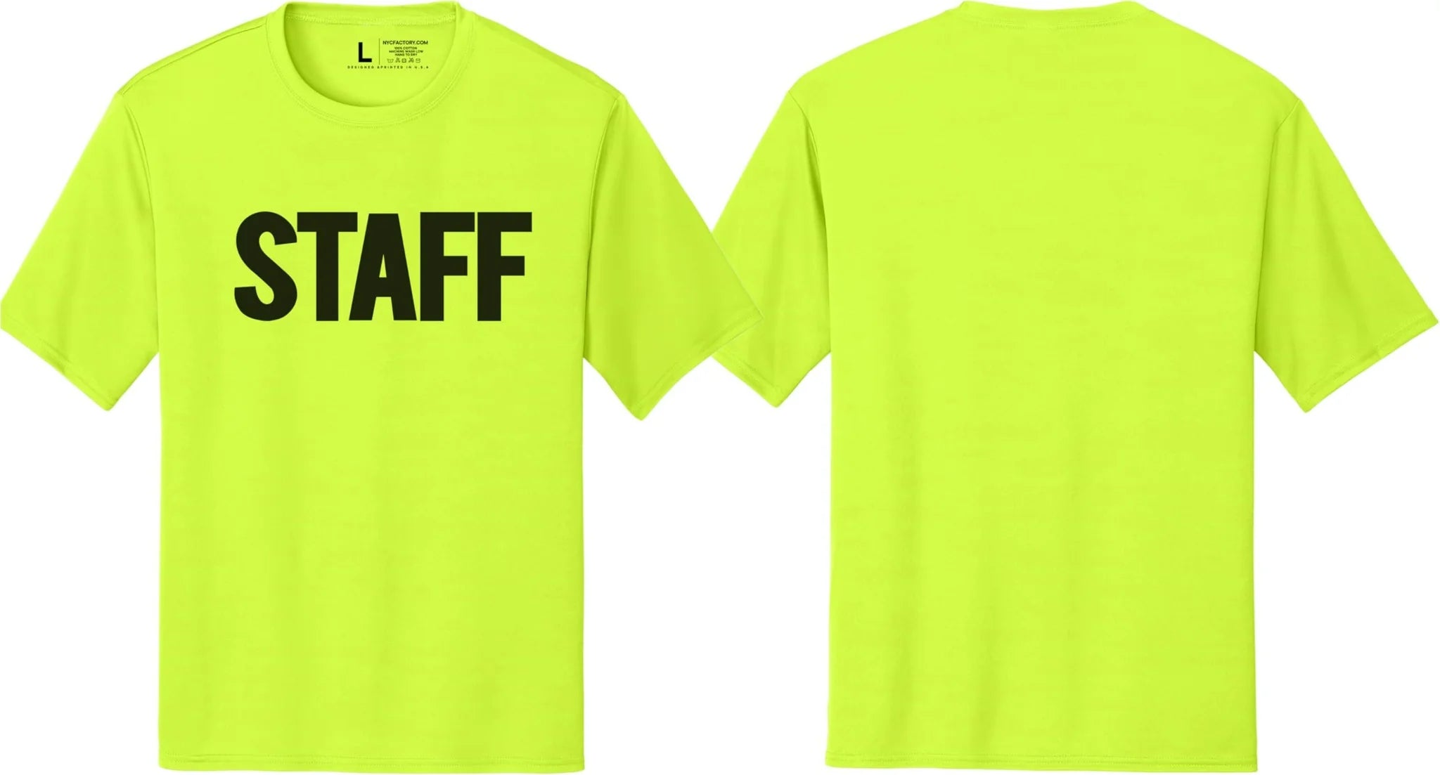 Men's Staff T-Shirt Soft Cotton Tees (Front Print)
