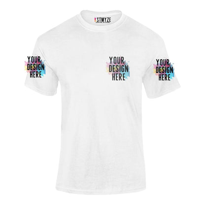 Custom Shirt Personalized Front Back Sleeve Print Mens Kids Ladies Toddler