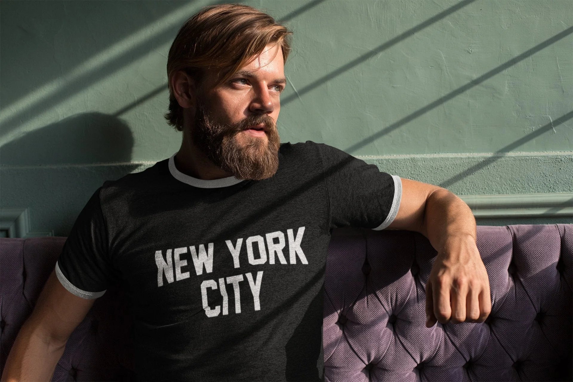 Your Design Here Custom Mens Ringer T-Shirt Customized Tee