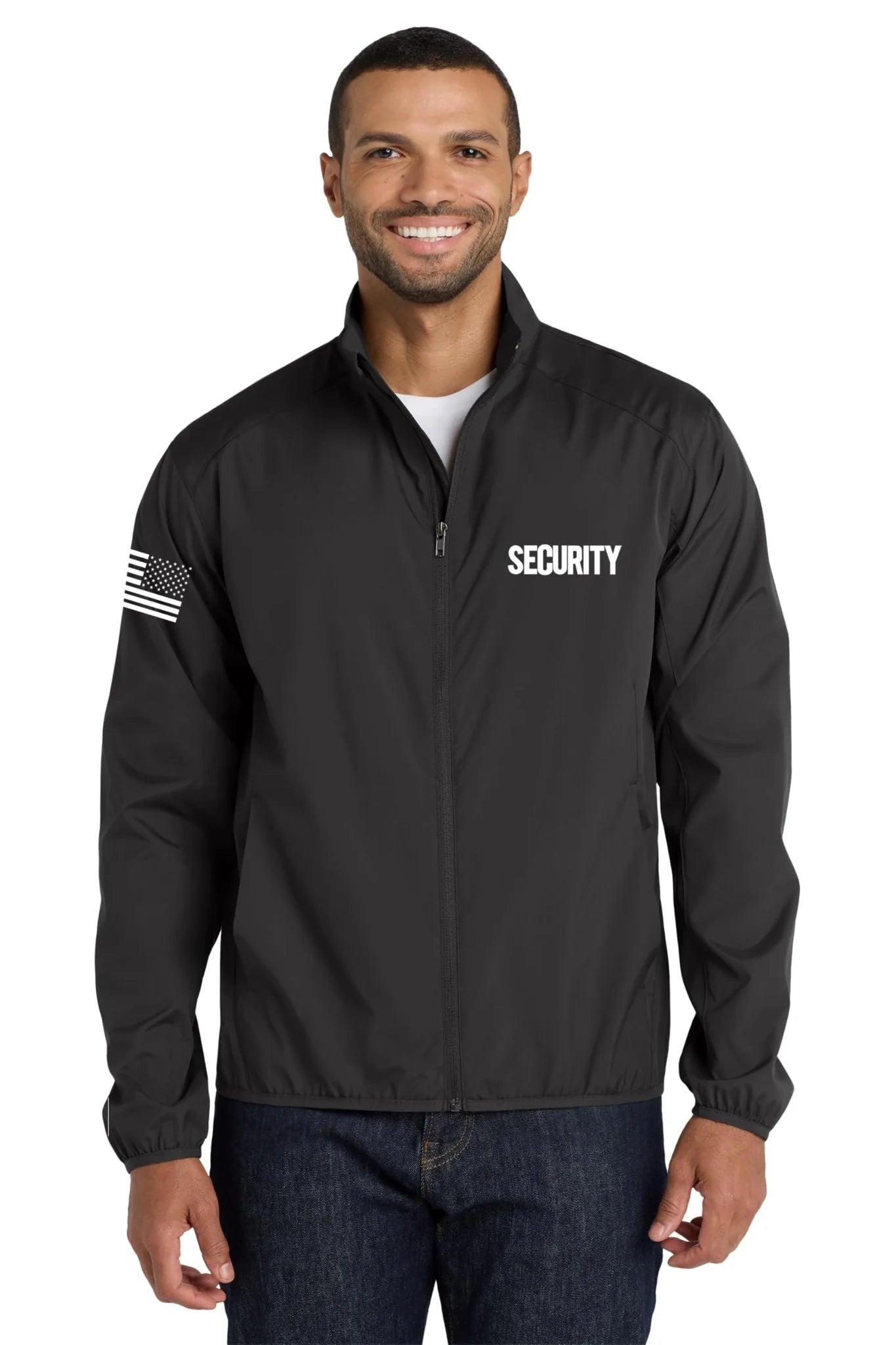 NYC Factory Men's Security Black Windbreaker Ja... | NYC Factory