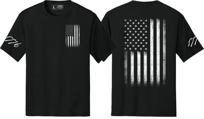 Men's USA Flag Tee Patriot Sleeve Print 1776 T-Shirts 4th of July - NYC Factory