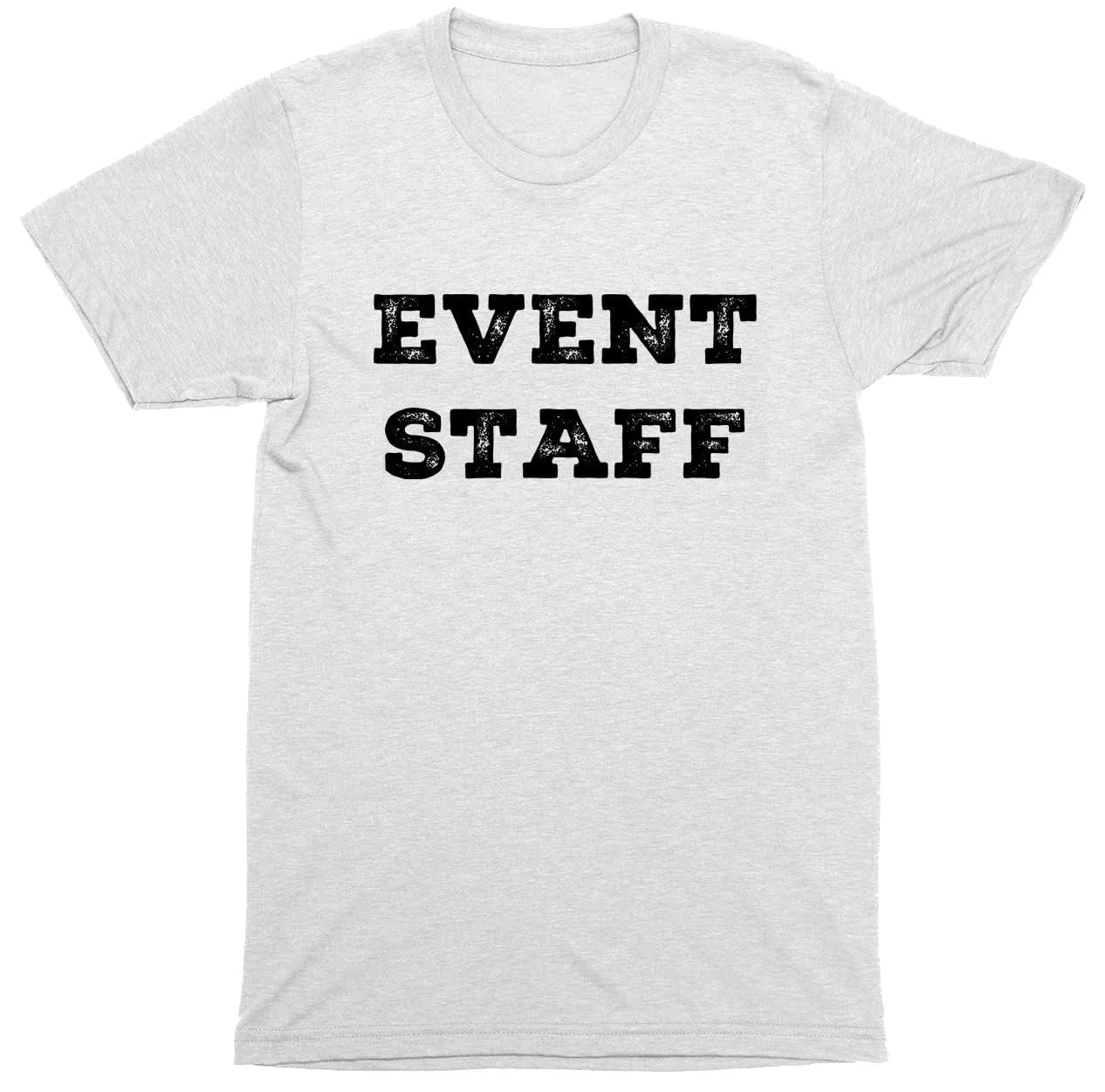 Professional Event T-Shirt - Rustic Design for Staff (Front & Back, NR-A) Soft Cotton Tees