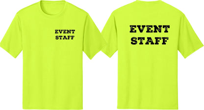Professional Event Men's Unisex Staff Tees - Front & Back All Colors & Sizes In Stock - NYC Factory