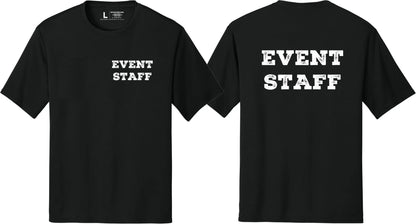 Professional Event Men's Unisex Staff Tees - Front & Back All Colors & Sizes In Stock - NYC Factory