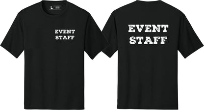 Professional Event Men's Unisex Staff Tees - Front & Back All Colors & Sizes In Stock - NYC Factory