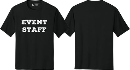 Professional Event Men's Unisex Staff Tees - Front & Back All Colors & Sizes In Stock - NYC Factory