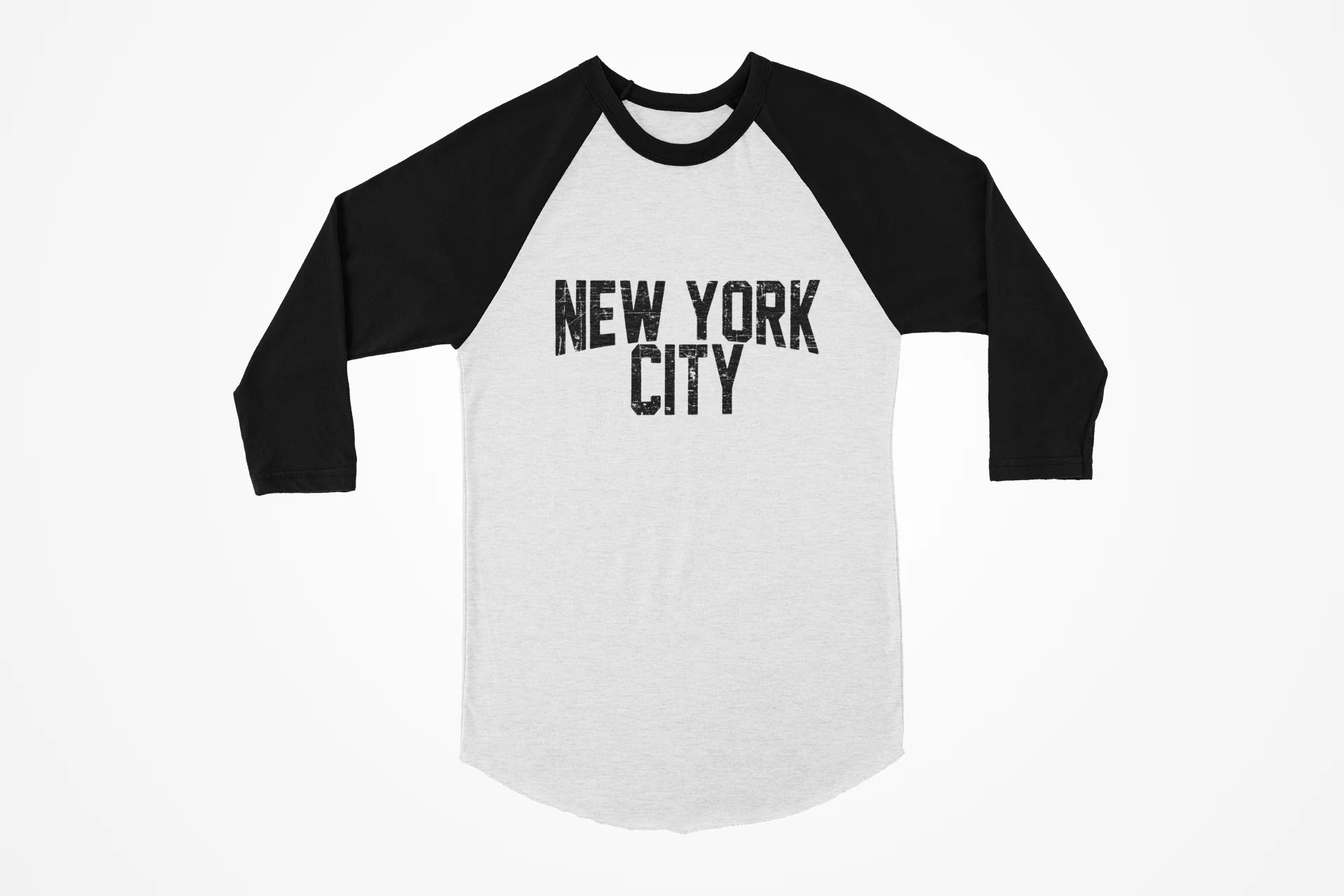 Men's New York City Raglan Tee NYC Novelty T-Shirt - NYC Factory
