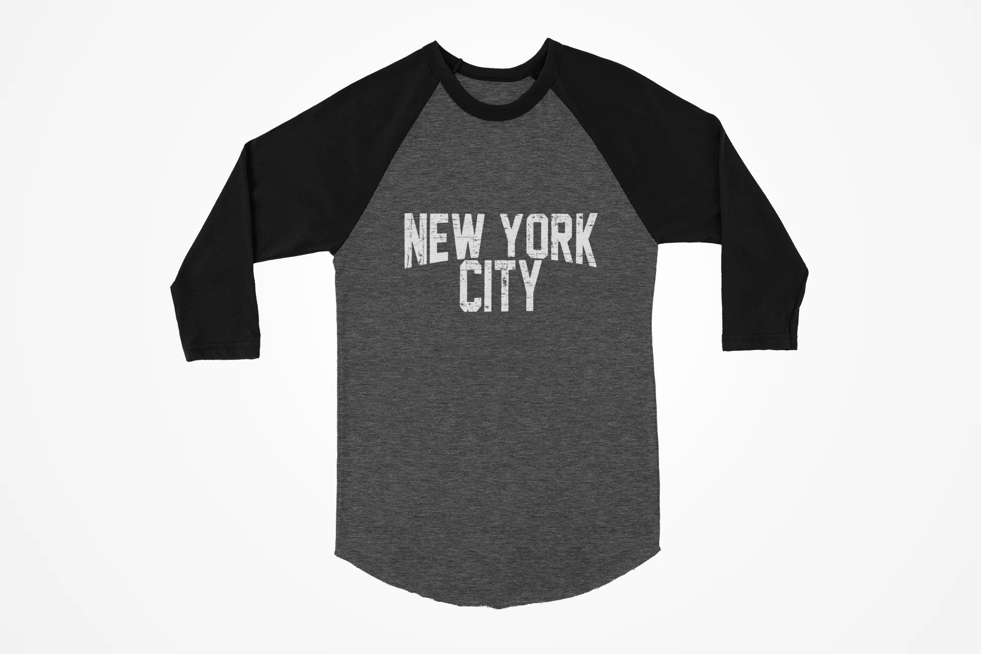 Men's New York City Raglan Tee NYC Novelty T-Shirt - NYC Factory