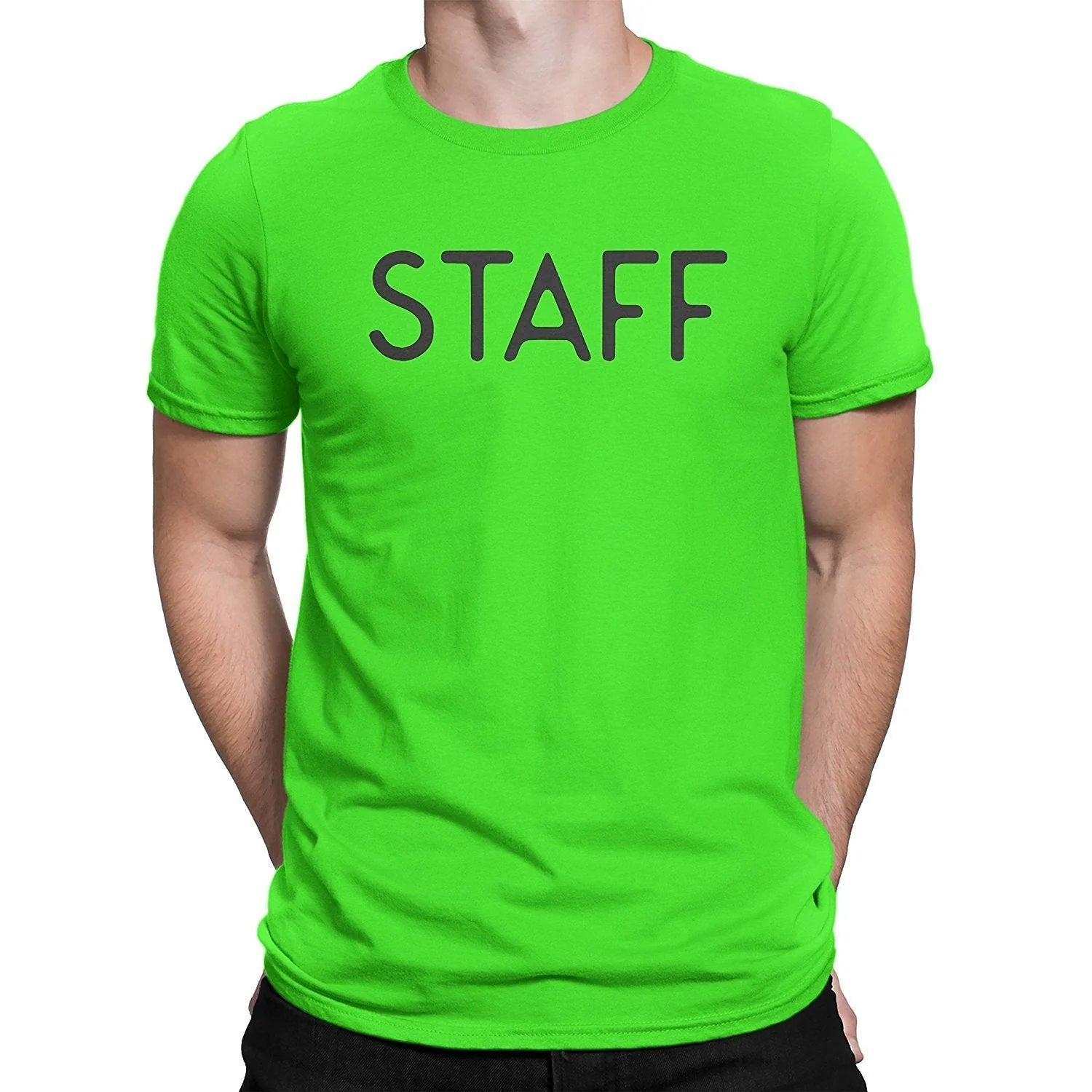 NYC FACTORY Staff T-Shirt Screen Printed Tee Printed Front & Back Staff Event Shirt - NYC Factory