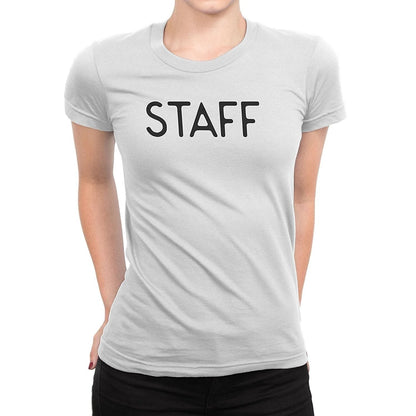 NYC FACTORY Staff T-Shirt Ladies Screen Printed Tee Front & Back Design Event Shirt - NYC Factory