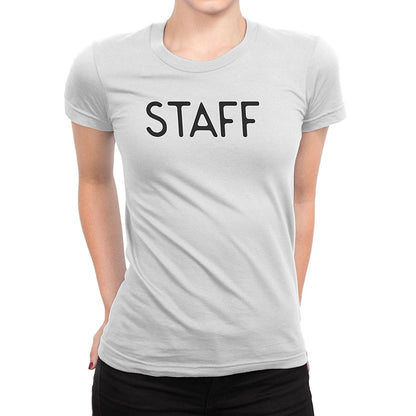 NYC FACTORY Staff T-Shirt Ladies Screen Printed Tee Front & Back Design Event Shirt - NYC Factory