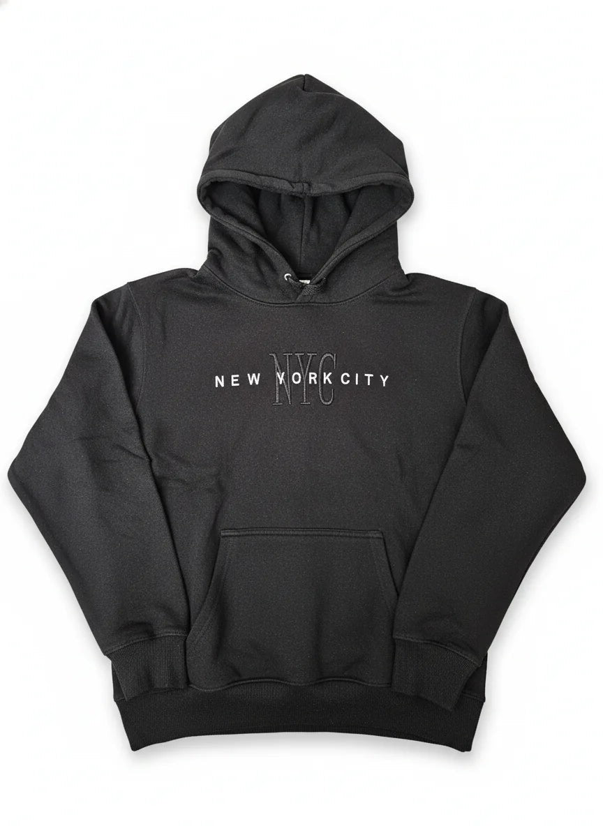 New York City Hoodie Embroidered Logo Adult Unisex Sweatshirt - NYC Factory