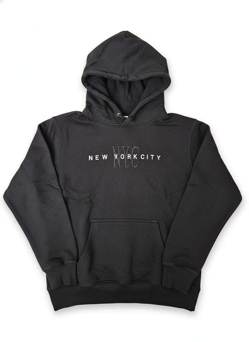 New York City Hoodie Embroidered Logo Adult Unisex Sweatshirt - NYC Factory