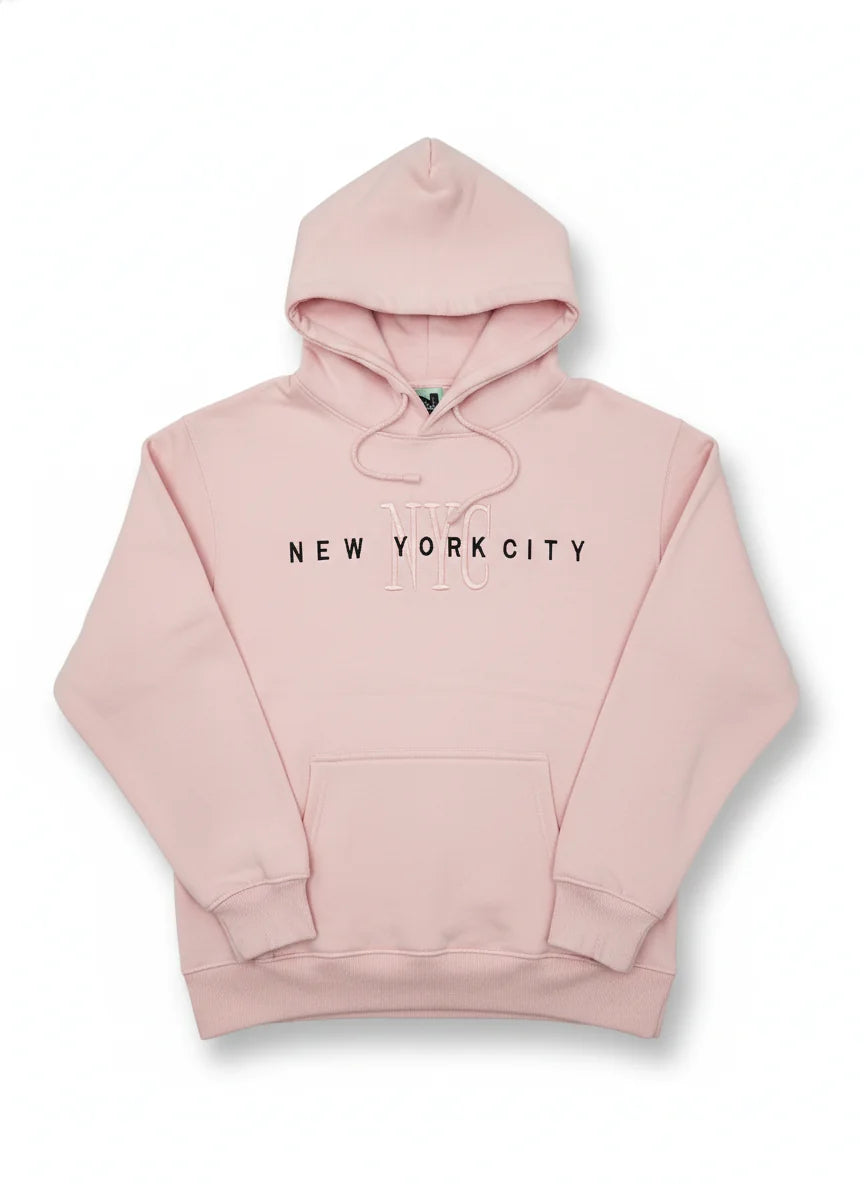 New York City Hoodie Embroidered Logo Adult Unisex Sweatshirt - NYC Factory