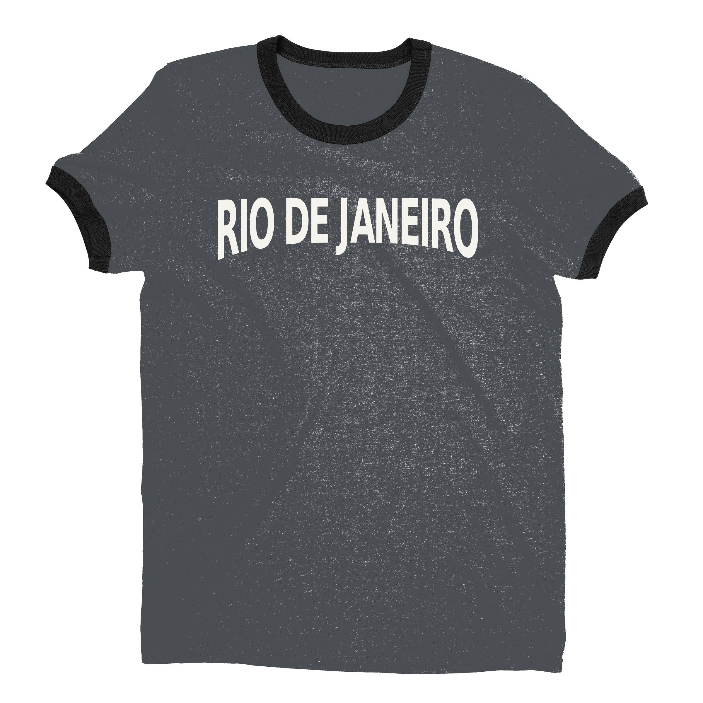 Rio de Janeiro Ringer Tee — Dark Heather