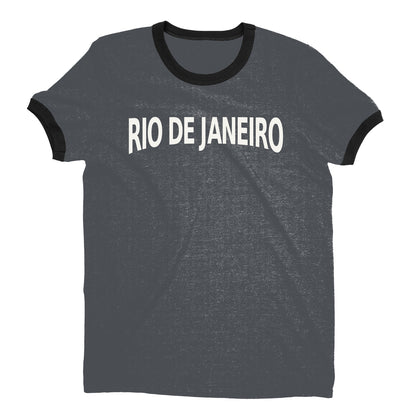 Rio de Janeiro Ringer Tee — Dark Heather