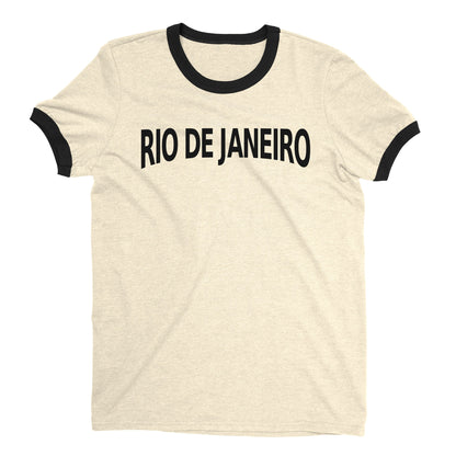Rio de Janeiro Ringer Tee — Natural