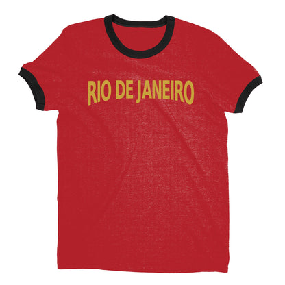 Rio de Janeiro Ringer Tee — Red