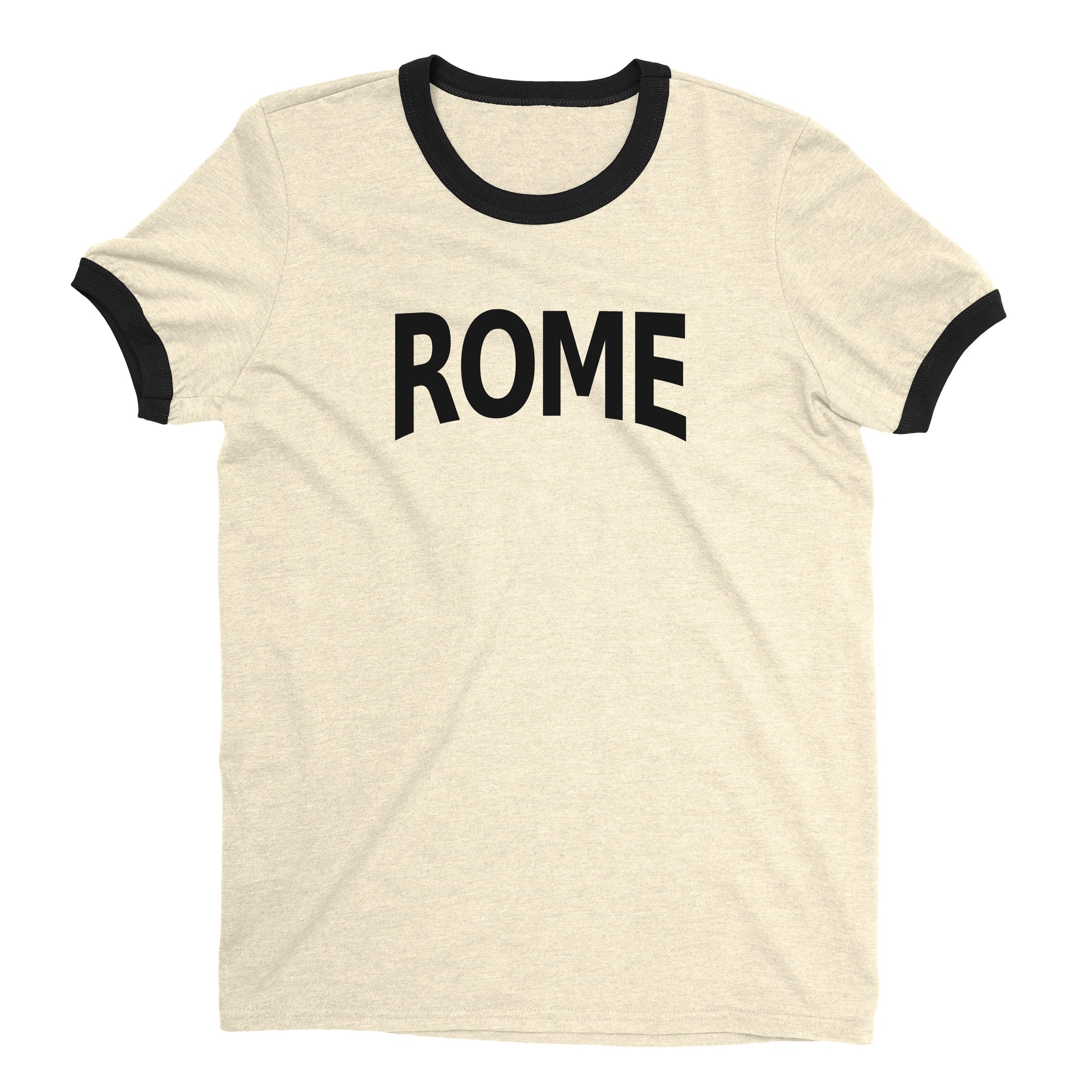 Rome Ringer Tee — Natural