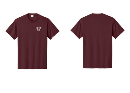 NYC Factory Safety Team T-Shirt for Events, Venues & Volunteers (Classic) - Chest Only - Athletic Maroon