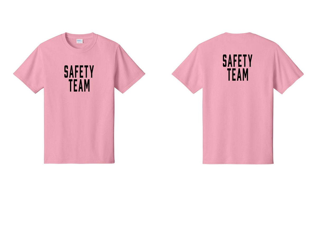 NYC Factory Safety Team T-Shirt for Events, Venues & Volunteers (Classic) - Front + Back - Candy Pink