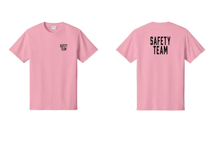 NYC Factory Safety Team T-Shirt for Events, Venues & Volunteers (Classic) - Chest + Back - Candy Pink