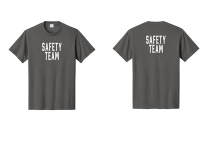 NYC Factory Safety Team T-Shirt for Events, Venues & Volunteers (Classic) - Front + Back - Charcoal