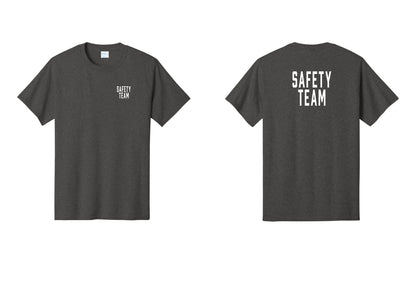 NYC Factory Safety Team T-Shirt for Events, Venues & Volunteers (Classic) - Chest + Back - Dark Heather Grey