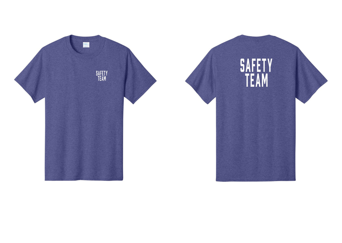 NYC Factory Safety Team T-Shirt for Events, Venues & Volunteers (Classic) - Chest + Back - Heather Purple