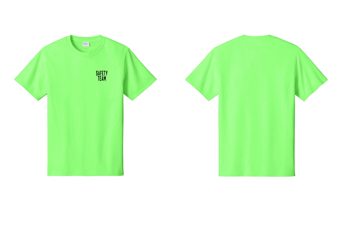 NYC Factory Safety Team T-Shirt for Events, Venues & Volunteers (Classic) - Chest Only - Neon Green