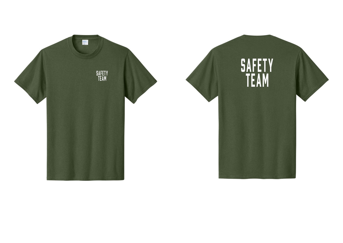 NYC Factory Safety Team T-Shirt for Events, Venues & Volunteers (Classic) - Chest + Back - Olive