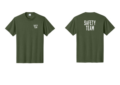 NYC Factory Safety Team T-Shirt for Events, Venues & Volunteers (Classic) - Chest + Back - Olive