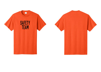 NYC Factory Safety Team T-Shirt for Events, Venues & Volunteers (Classic) - Front Only - Orange