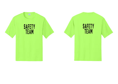 NYC Factory Safety Team Performance T-Shirt (Classic) - Front + Back - Neon Green