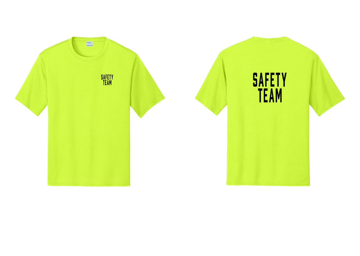 NYC Factory Safety Team Performance T-Shirt (Classic) - Chest + Back - Neon Yellow