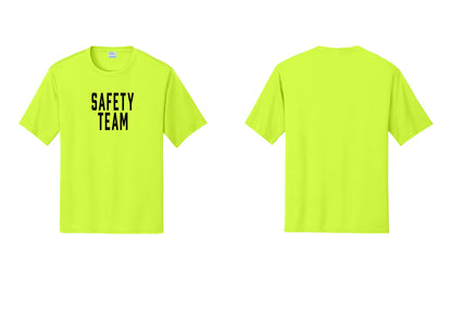 NYC Factory Safety Team Performance T-Shirt (Classic) - Front Only - Neon Yellow