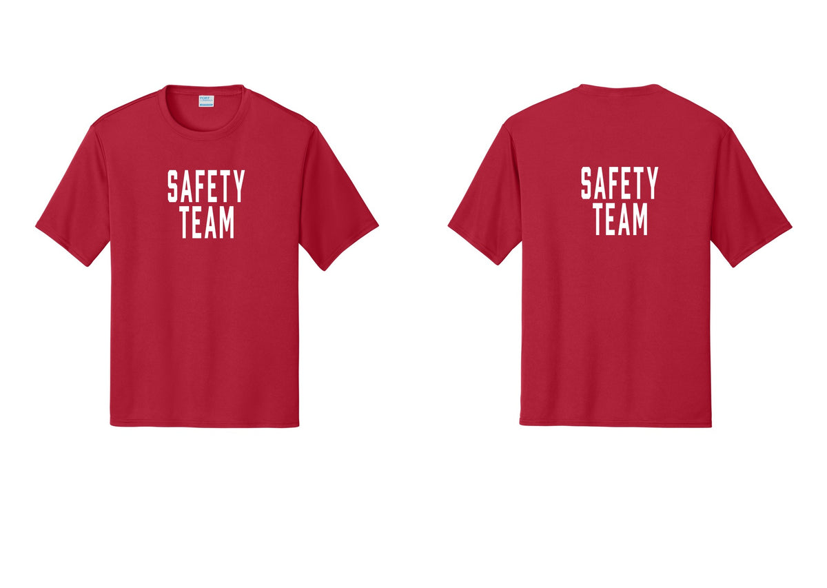 NYC Factory Safety Team Performance T-Shirt (Classic) - Front + Back - Red