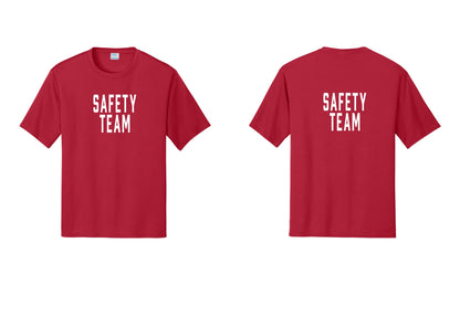 NYC Factory Safety Team Performance T-Shirt (Classic) - Front + Back - Red