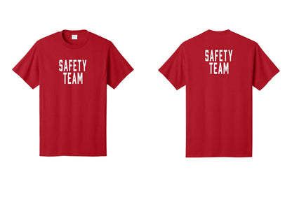 NYC Factory Safety Team T-Shirt for Events, Venues & Volunteers (Classic) - Front + Back - Red