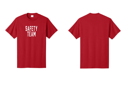 NYC Factory Safety Team T-Shirt for Events, Venues & Volunteers (Classic) - Front Only - Red
