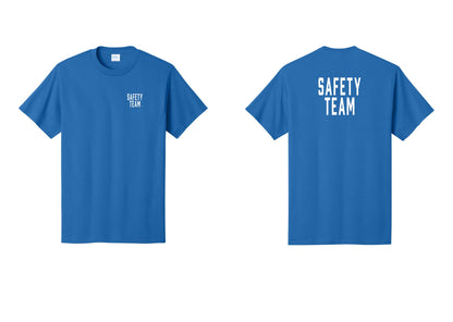 NYC Factory Safety Team T-Shirt for Events, Venues & Volunteers (Classic) - Chest + Back - Royal